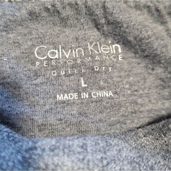 Clavin Klein Quick Dry Cowl Neck Raw Edge Sweatshirt Large - Picture 9 of 10